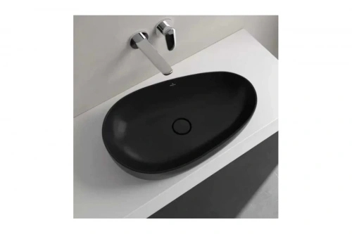 картинка Раковина накладная Villeroy & Boch Antao 650x400x146 мм, цвет Pure Black 4A74 65 R7 00337447 от магазина Сантехстрой