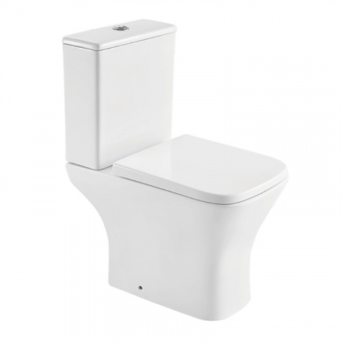 картинка Унитаз-компакт Azario Nigel 365х615х795 напольный, безободковый, слив "Tornado", быстросъемное сиденье микролифт (AZ-55T) от магазина Сантехстрой