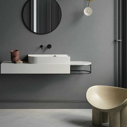 картинка Смеситель для раковины Desire VBFW-1D1MB встраиваемый однорычажный, черный от магазина Сантехстрой