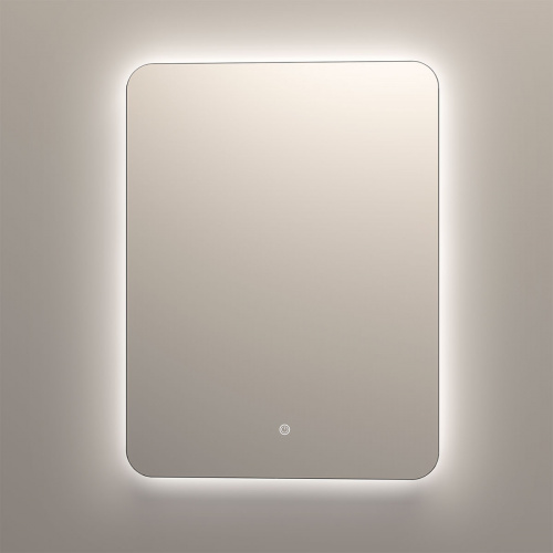 картинка Зеркало LED VLM-3BE600 600х800 c сенсорным выключателем и диммером от магазина Сантехстрой