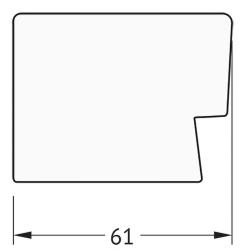 картинка Зеркало Evoform Definite 84х64 BY 3172 в багетной раме - Алюминий 61 мм от магазина Сантехстрой