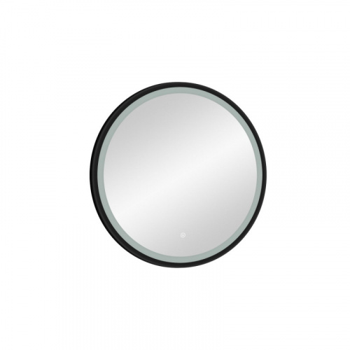 картинка Зеркало Art&Max Livorno AM-Liv-600-DS-F-Nero 60x60 с подсветкой, черный от магазина Сантехстрой