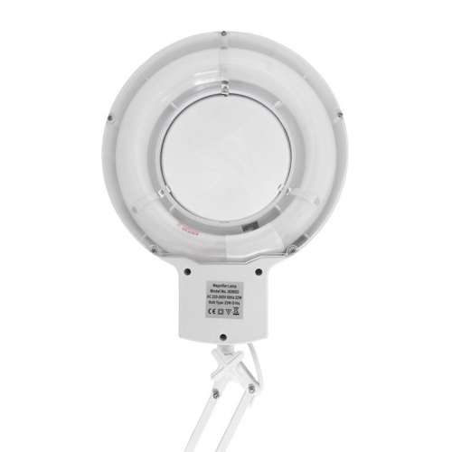 картинка Лупа на струбцине круглая 5D с подсветкой,  ø127мм,  белая REXANT от магазина Сантехстрой