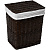 картинка Корзина для белья WasserKRAFT Isar 46x35x55 WB-130-L с крышкой Коричневая от магазина Сантехстрой