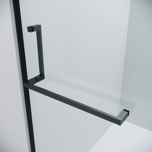 картинка Душевое ограждение Grossman Pragma 100.K33.03.110.21.00-200.K33.03.80.21.00 (110х80х195) распашаная,черный матовый,стекло прозрачное,2 места от магазина Сантехстрой