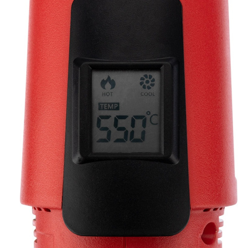 картинка Фен строительный REXANT,  230 В/1800 Вт "MASTER" с терморегулятором и ЖК-дисплеем от магазина Сантехстрой