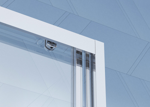 картинка Душевой уголок BelBagno Due 100x80 DUE-AH-2-100/80-C-Cr профиль Хром стекло прозрачное от магазина Сантехстрой