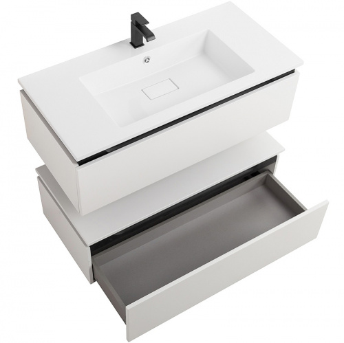 картинка Тумба Cezares Slider 100 SLIDER-1000-1C-PI-BO Bianco Opaco от магазина Сантехстрой