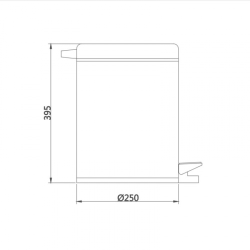 картинка Ведро для мусора Haiba 12 литров (HB703) от магазина Сантехстрой
