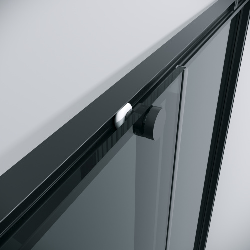 картинка Душевая перегородка 1/2 Grossman Galaxy 1/2.K33.01.70.21.10 (70х195) черный матовый,стекло тонированное, 1 место от магазина Сантехстрой