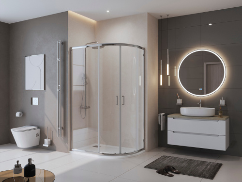 картинка Душевой поддон из искусственного камня BelBagno Uno 120x80 L TRAY-MR-UNO-RH-120/80-550-35-W-L Белый от магазина Сантехстрой