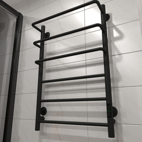 картинка Электрический полотенцесушитель Тругор ПЭК 19 СП 80x50 Черный от магазина Сантехстрой