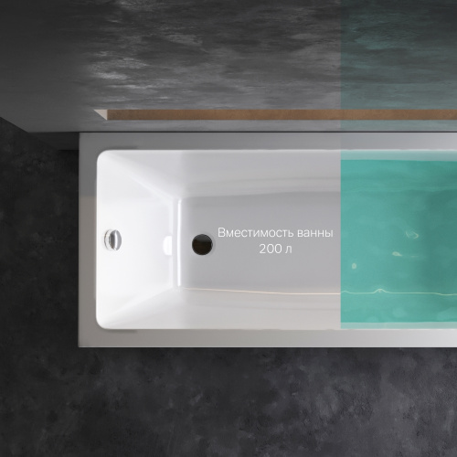 картинка W93A-170-070W-A Gem ванна акриловая 170x70 см от магазина Сантехстрой