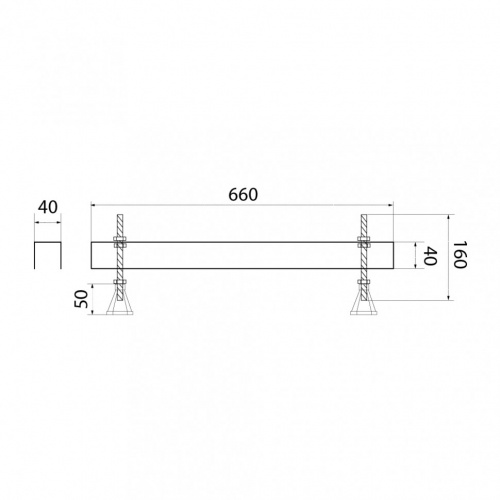 картинка Ножки установочные Niagara NG-UK16 универсал.(120-180х70см.) от магазина Сантехстрой