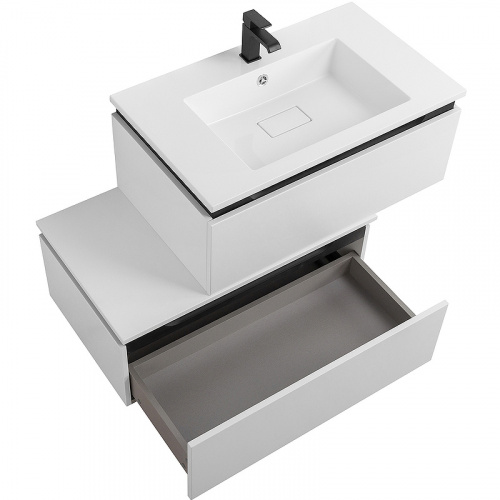 картинка Тумба Cezares Slider 80 SLIDER-800-1C-PI-BO Bianco Opaco от магазина Сантехстрой