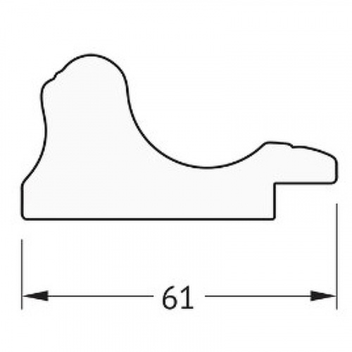 картинка Зеркало Evoform Definite 154х74 BY 1118 в багетной раме - Золотой акведук 61 мм от магазина Сантехстрой
