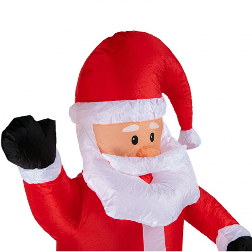 картинка 3D фигура надувная Дед Мороз приветствует,  размер 180 см,  внутренняя подсветка 5 LED,  компрессор с адаптером 12В,  IP 65 NEON-NIGHT от магазина Сантехстрой