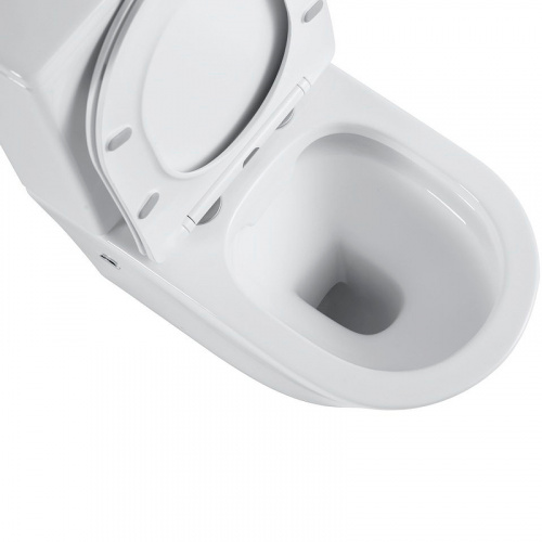 картинка Унитаз компакт Black&White Universe 7793W с бачком и сиденьем Микролифт от магазина Сантехстрой