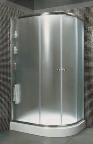 картинка Душевой уголок Cezares Anima RH-2 120x100 L профиль Хром стекло прозрачное от магазина Сантехстрой