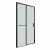 картинка Дверь в нишу 100.K33.05.120.21.02 Style (120*195) черный матовый, стекло шиншилла, 1 место от магазина Сантехстрой