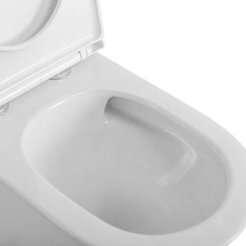 картинка Унитаз-моноблок с сиденьем и смывом TORNADO BelBagno TRE-TOR BB673CP-MN-TOR/SC от магазина Сантехстрой