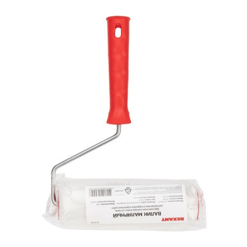 картинка Валик вспененный пенополиуретан,  ширина ролика 180 мм,  Ø 42 мм,  бюгель 6 мм REXANT от магазина Сантехстрой