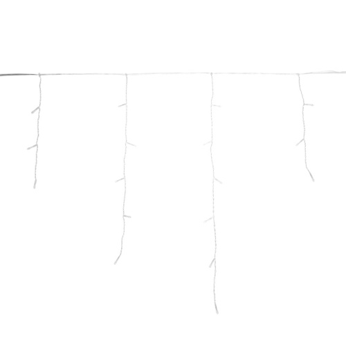 картинка Гирлянда светодиодная Айсикл (бахрома) 25х0,6м,  c эффектом мерцания,  прозрачный провод,  IP44, 230В,  диоды БЕЛЫЕ,  588LED NEON-NIGHT от магазина Сантехстрой