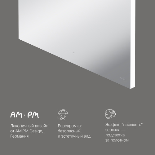 картинка M85MOX10801S X-Joy Зеркало с интерьерной Led подсветкой, ИК-сенсорром, 80 см от магазина Сантехстрой