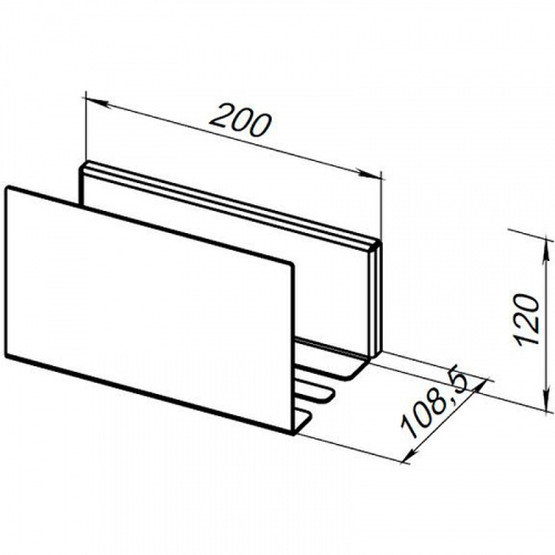 картинка Металлическая полка Aquanet Магнум 20 302229 Белая матовая от магазина Сантехстрой