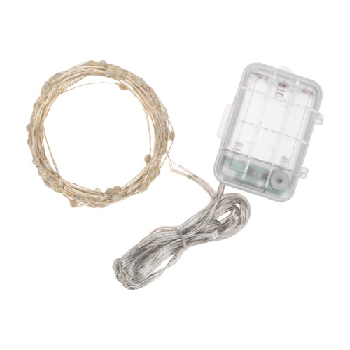 картинка Гирлянда Роса 10м,  100LED, RGB,  IP44, на батарейках 3хАА,  с пультом 44 режима NEON-NIGHT от магазина Сантехстрой