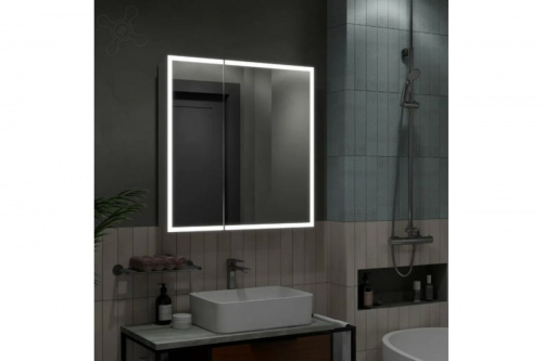 картинка Зеркало-шкаф Reflection Cube led 800x800 RF2213CB от магазина Сантехстрой