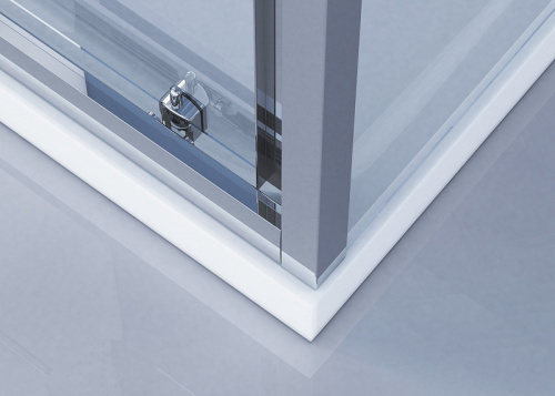 картинка Душевой уголок BelBagno Due 120x90 DUE-AH-1-120/90-C-CR профиль Хром стекло прозрачное от магазина Сантехстрой