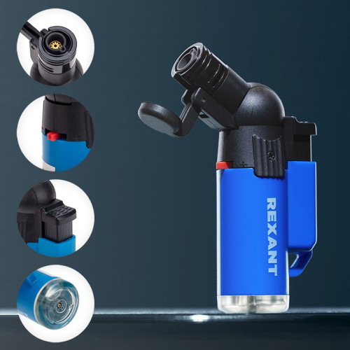 картинка Турбо горелка GT-10, заправляемая,  синяя REXANT от магазина Сантехстрой