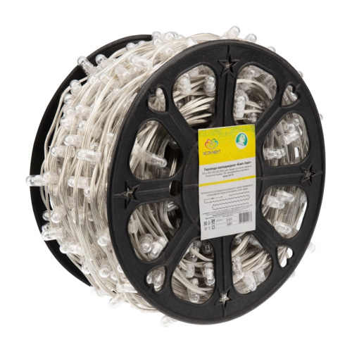 картинка Гирлянда LED Клип-лайт 12 V,  прозрачный ПВХ,  150 мм,  цвет диодов Белый Flashing (Белый) от магазина Сантехстрой