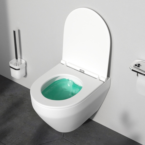 картинка C701700MWSC Spirit V2.0 подвесной унитаз FlashClean с сиденьем микролифт, бел мат от магазина Сантехстрой