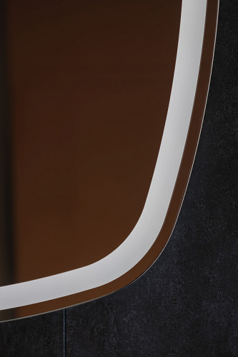 картинка Зеркало AZARIO Barca -TX 700х700/808х808 с 3-х режимной подсветкой, бесконтактный сенсор (LED-00002973) от магазина Сантехстрой