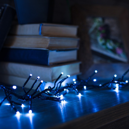 картинка Гирлянда Кластер LED 3 м,  темно-зеленый ПВХ IP20, 288 диодов,  цвет белый от магазина Сантехстрой