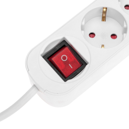 картинка Удлинитель STANDARD 3 гнезда,  3м,  3х1,0мм²,  с/з,  с выключателем,  2 USB,  белый REXANT от магазина Сантехстрой
