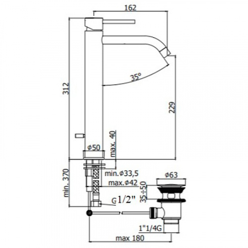картинка Смеситель для раковины Paffoni Light LIG085HGSP Золото медовое брашированное от магазина Сантехстрой