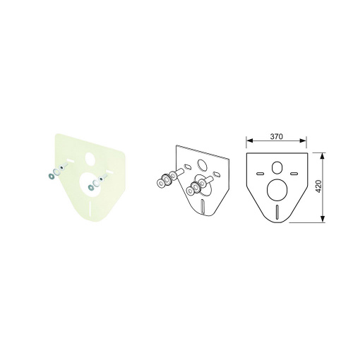 картинка TECE TECEloop 2.0  Комплект TECEbase 2.0 для установки подвесного унитаза с панелью смыва TECEloop  K440926 от магазина Сантехстрой