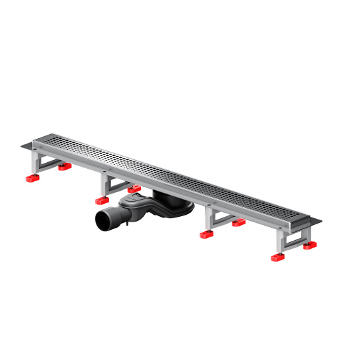 картинка W01SC-P11-080-01SB MasterFlow Трап для душа линейный универс затвор Cut Gradient 80см цвет сталь мат от магазина Сантехстрой