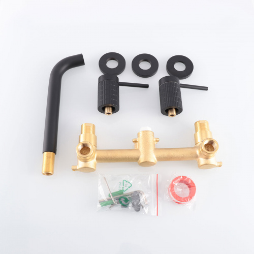 картинка Смеситель для раковины Groove VBFW-4G1MB встраиваемый, черный от магазина Сантехстрой