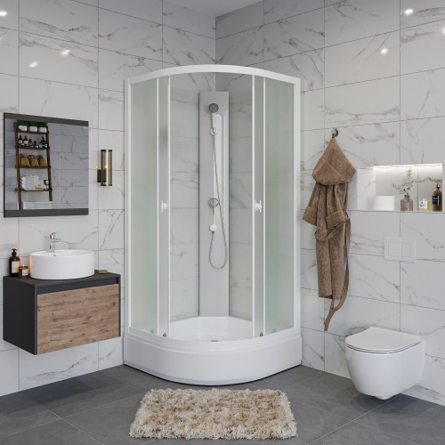 картинка Душевая кабина Niagara p90/26/mt/bk от магазина Сантехстрой