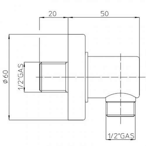 картинка Шланговое подключение Bossini V00228.030 Хром от магазина Сантехстрой