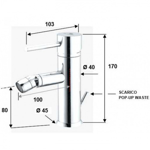 картинка Daniel Suvi Decora Смеситель для раковины, с донным клапаном, никель/декор spiral серый от магазина Сантехстрой