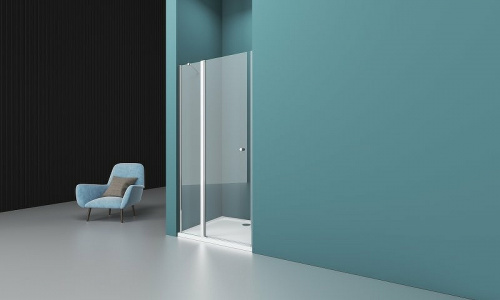 картинка Душевая дверь BelBagno Etna 120 ETNA-B-12-60/60-C-Cr профиль Хром стекло прозрачное от магазина Сантехстрой