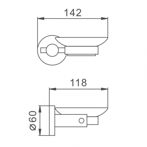 картинка Мыльница Haiba сталь (HB8302) от магазина Сантехстрой