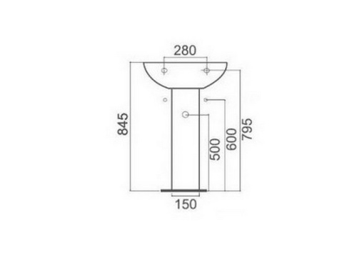 картинка Пьедестал Ideal Standard V914001 от магазина Сантехстрой