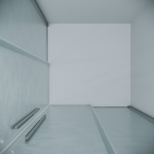 картинка Душевая перегородка 1/2 Grossman Galaxy 1/2.K33.01.70.10.02 (70х195) хром,стекло шиншилла, 1 место от магазина Сантехстрой