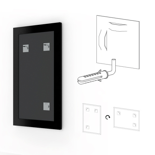 картинка Зеркало Evoform Definite 144х54 BY 1073 в багетной раме - Золотой акведук 61 мм от магазина Сантехстрой